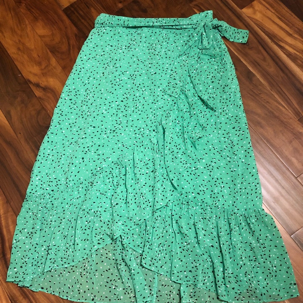 Ann Taylor Flounce Wrap Skirt